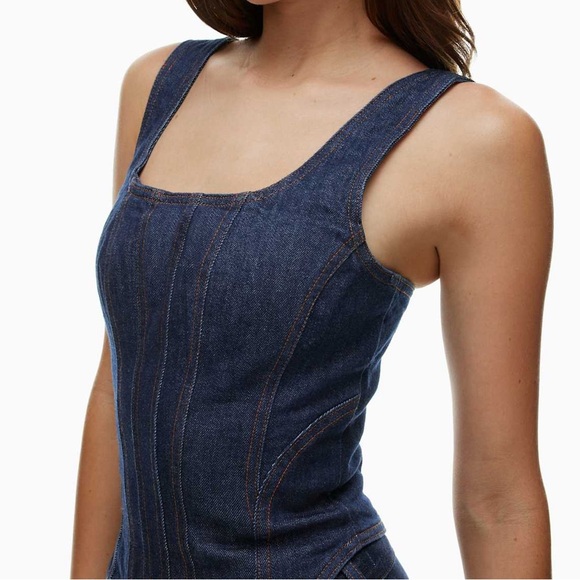 Denim‎ Forum Under Pressure Nikki Denim Bustier Top - XSmall - Picture 1 of 7